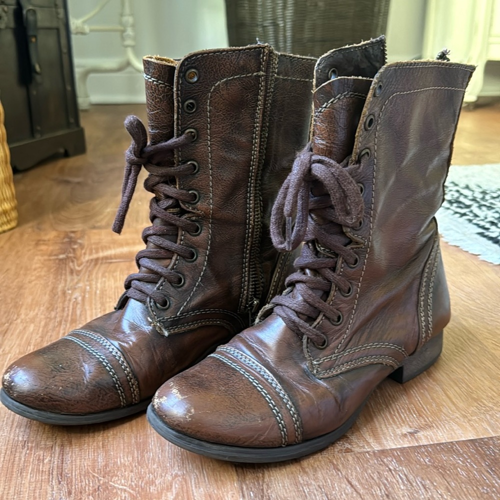 Steve Madden brown Vintage looking Mid-calf Boots